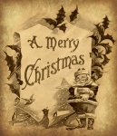 Vintage Santa Christmas Poster