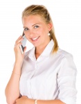 Woman Talking On A Phone