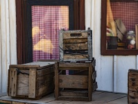 Wooden Crates Stacked