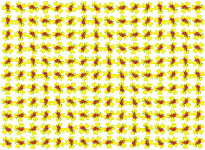 Yellow Flowers Repeat Tile Pattern