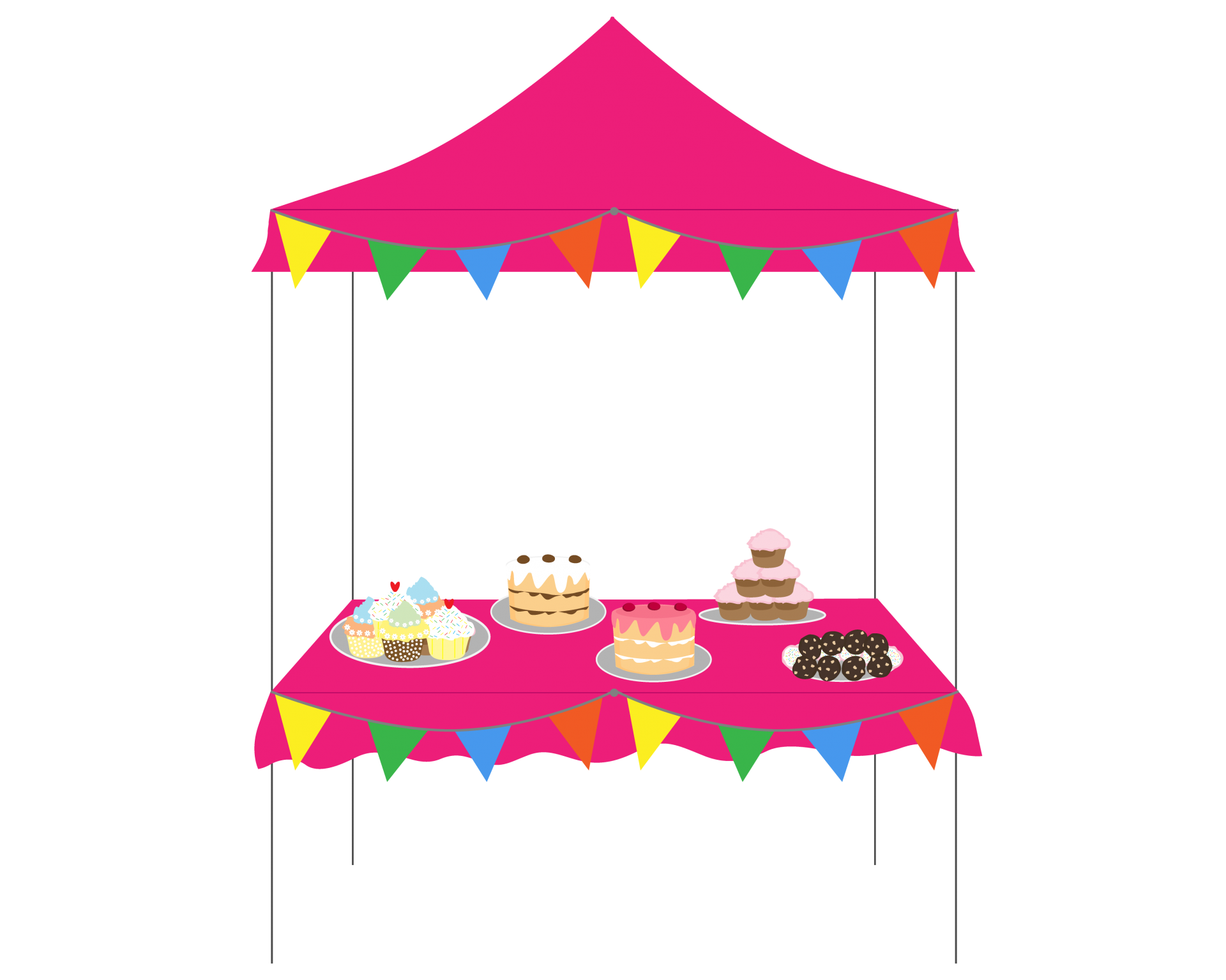 Cakes, Cupcakes Display