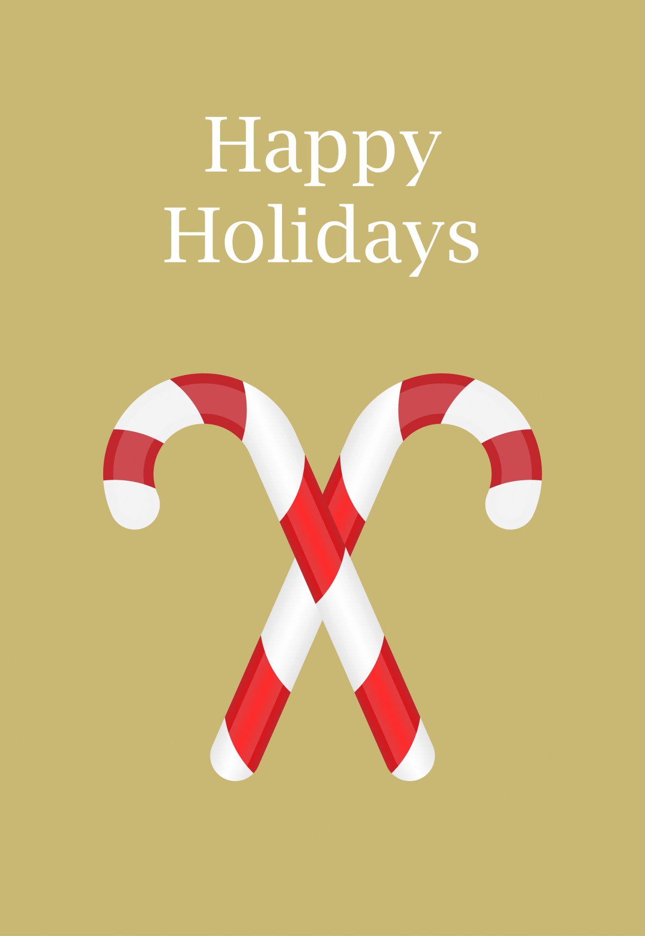 Candy Cane Gold Background