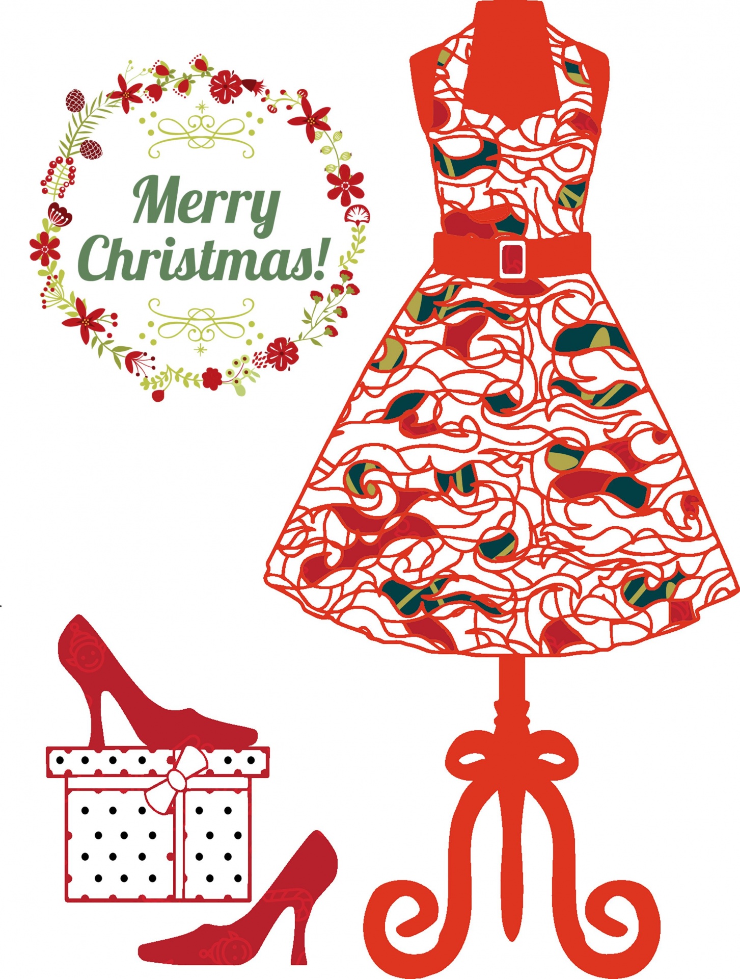 Christmas Dress Form