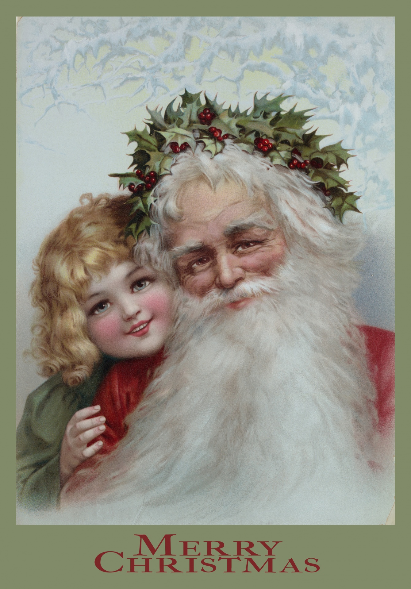 Santa Ad Remix for Greeting or poster