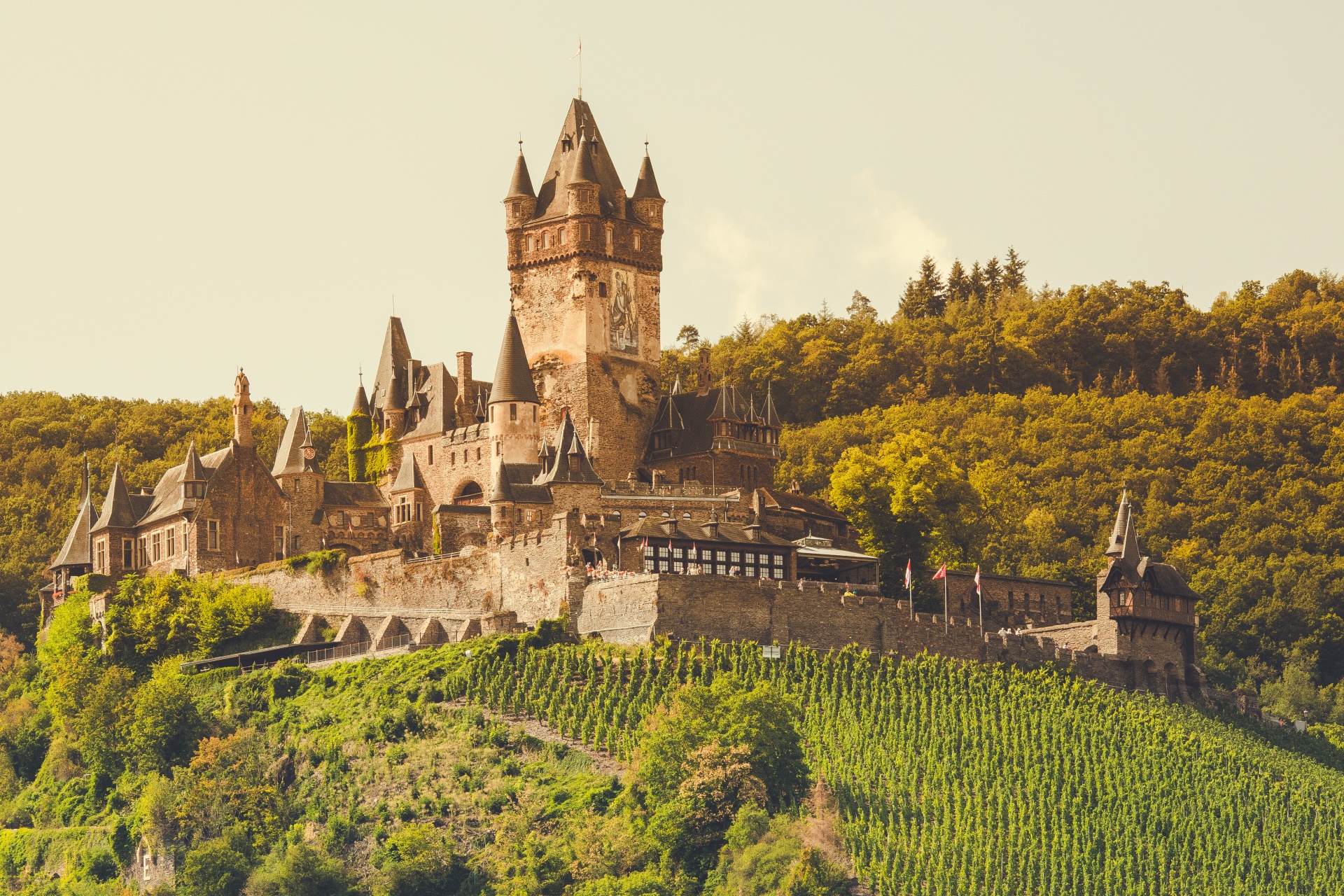 Beautiful castle in a town of Cochem