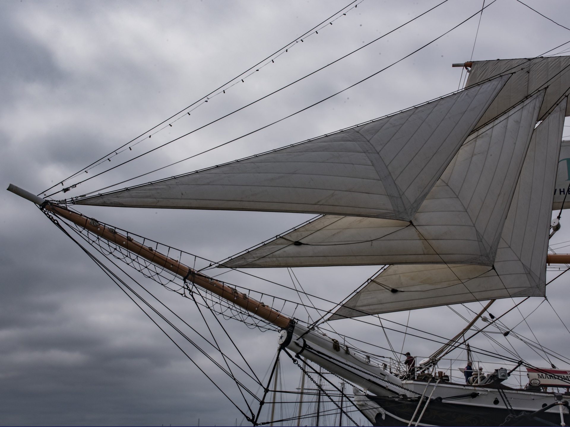 Fore Sails On A Ship