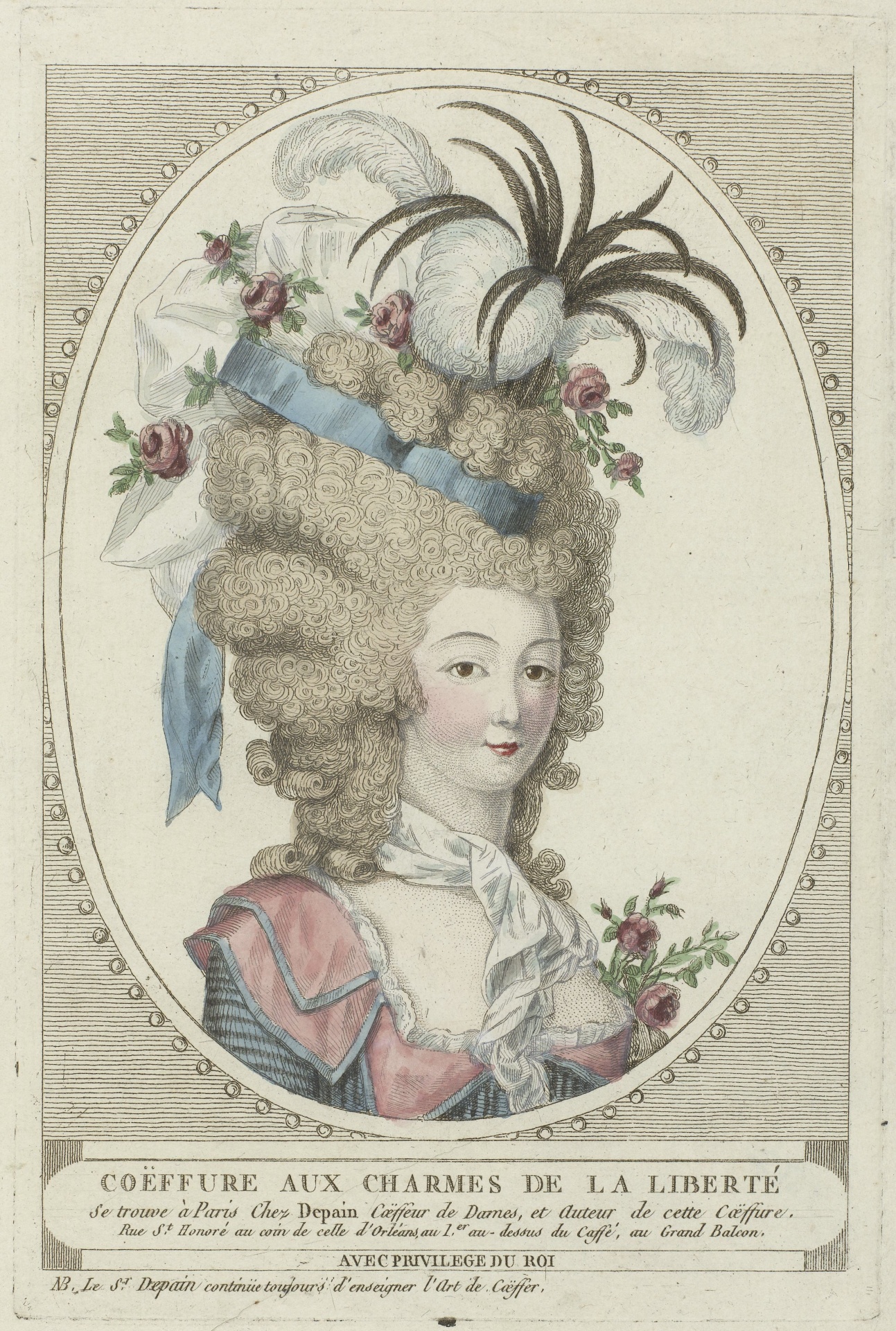 Hair Style C. 1790 Two Coiffures