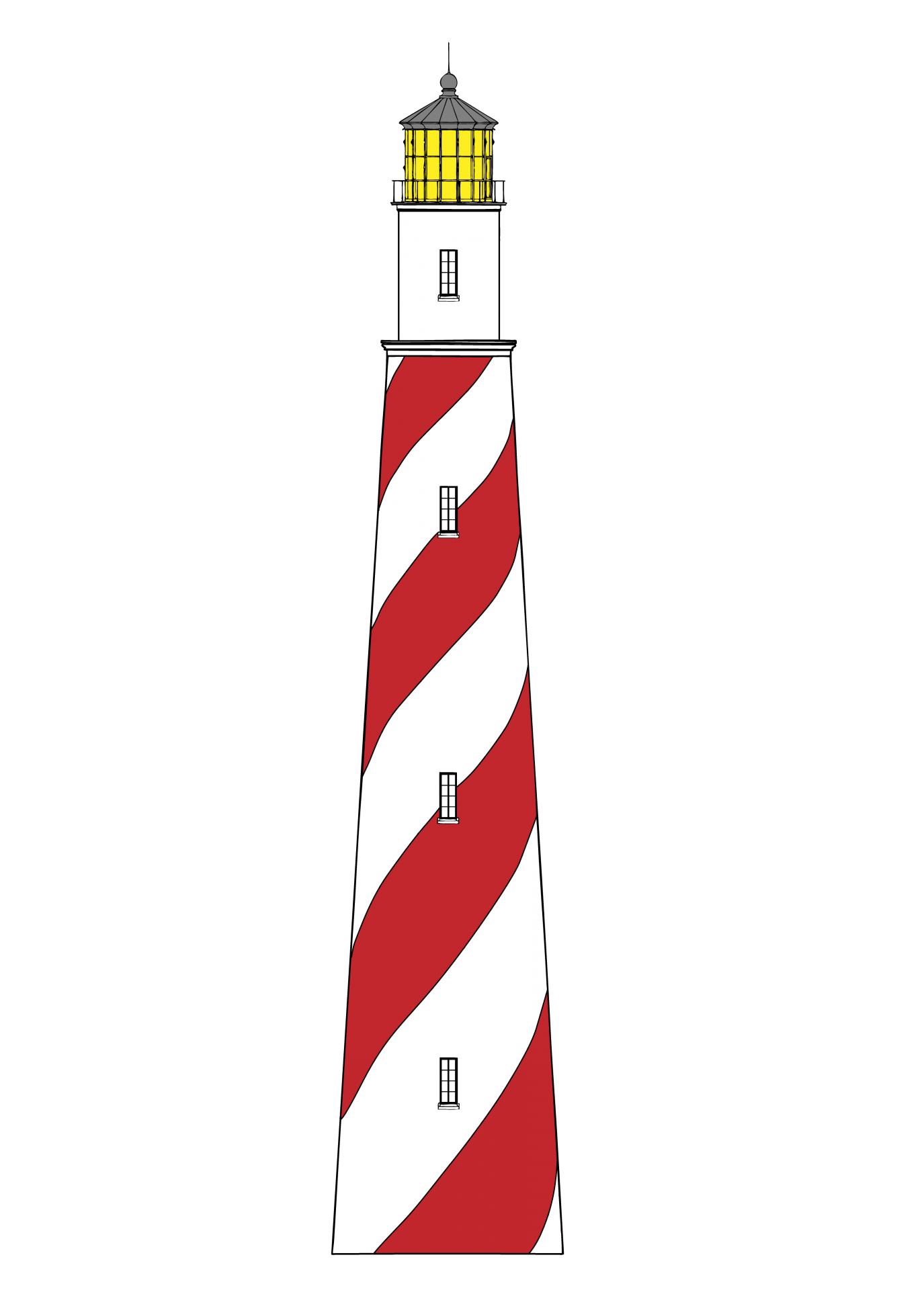Lighthouse Clip Art Illustration