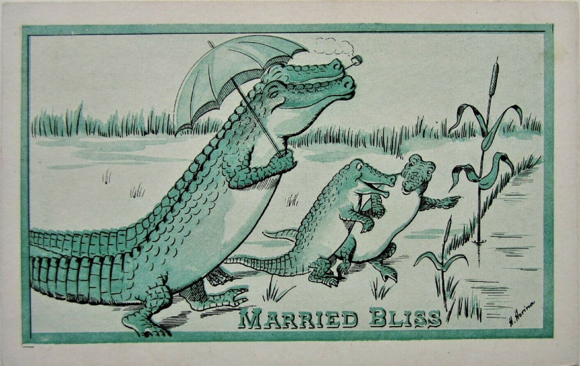 Married Bliss Alligator Crocodile