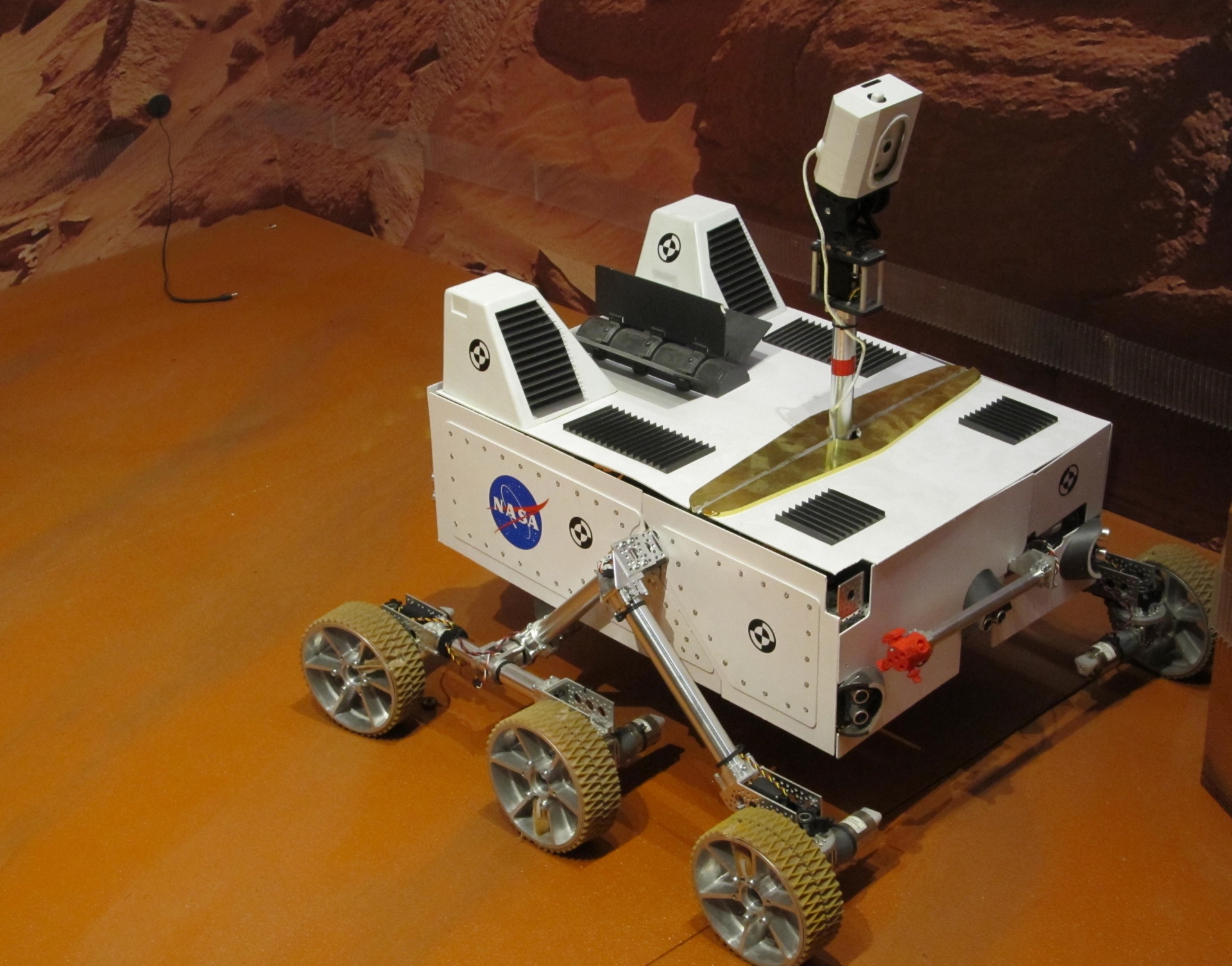 Close Up Model of a Mars Rover