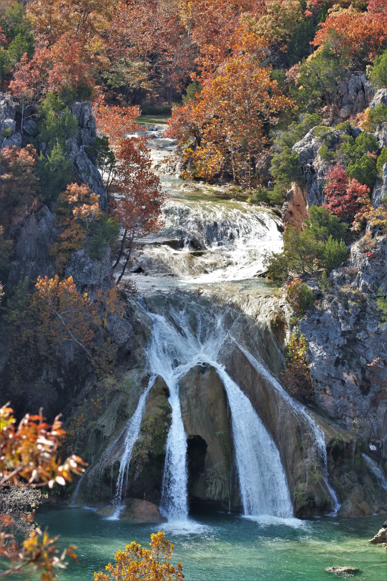 Turner Falls Waterfall In Fall 2