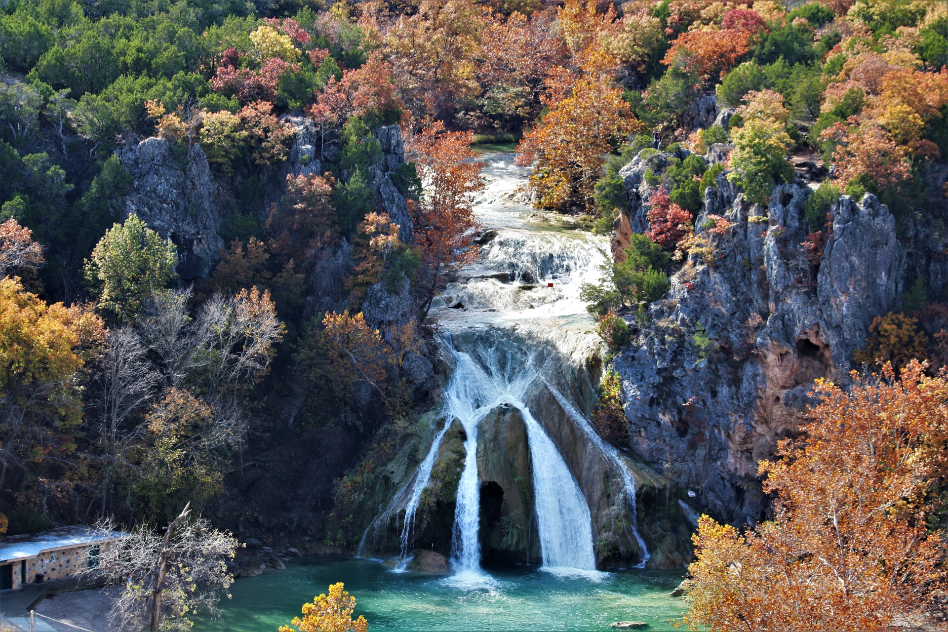 Turner Falls Waterfall In Fall 3