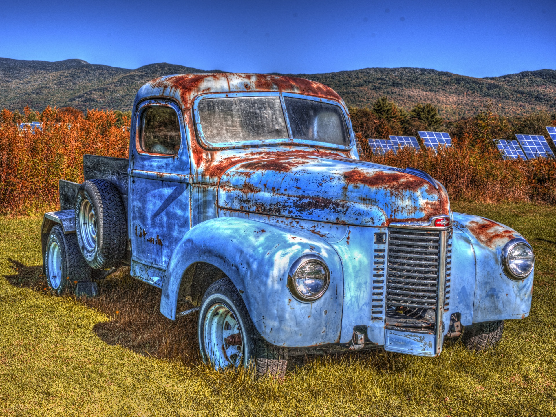 Vintage Blue Pickup Truck