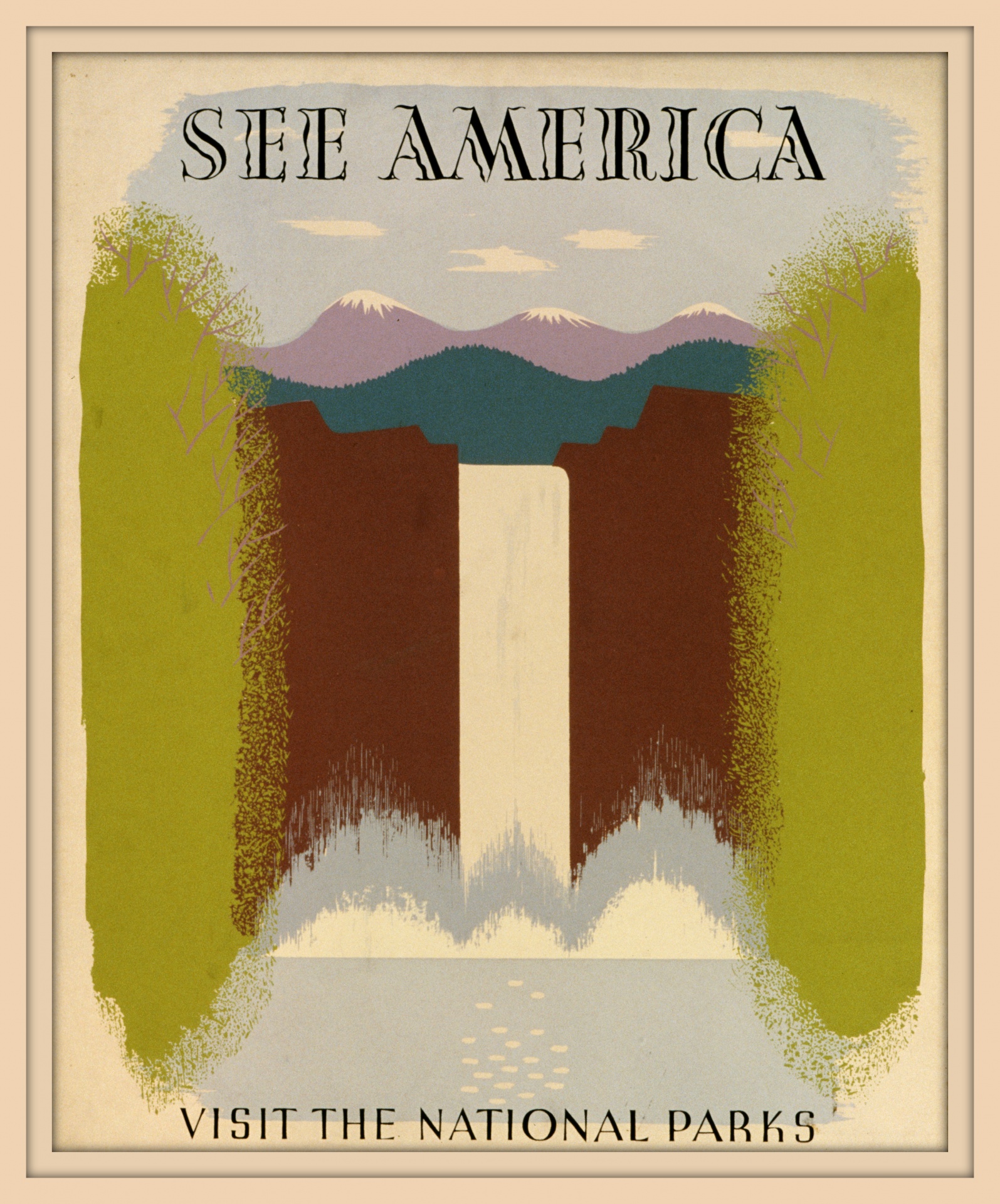 Visit America Travel Poster