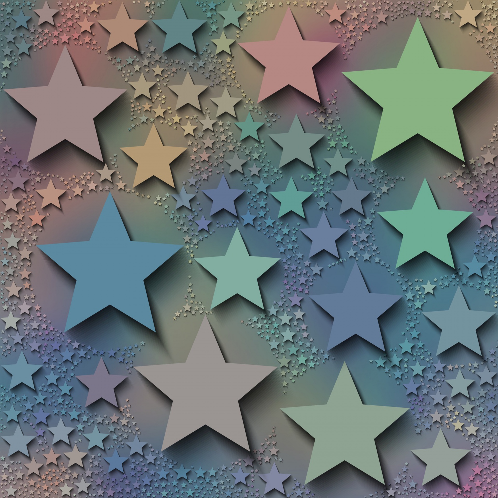Christmas Star Background Colorful