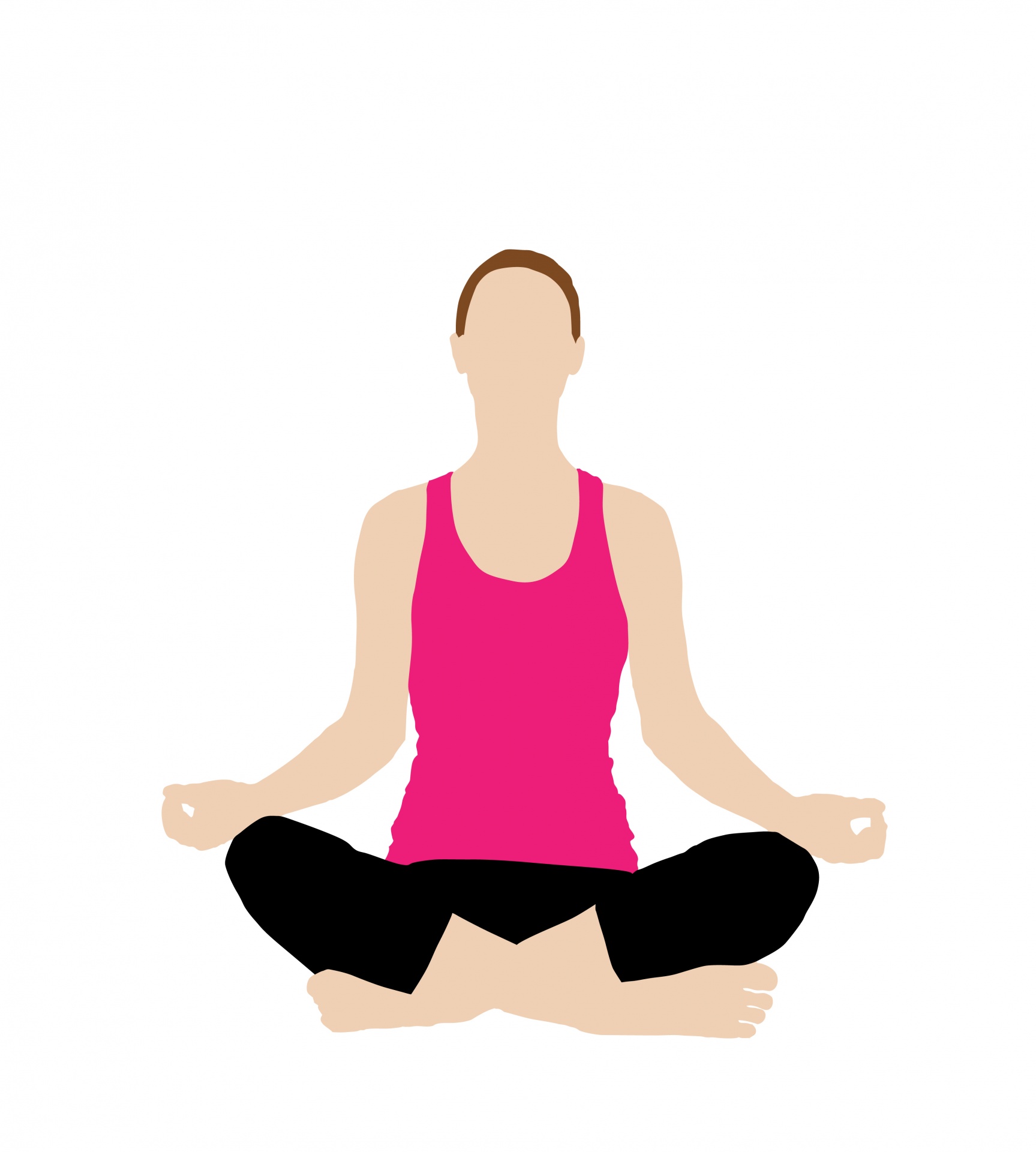 Yoga Woman Pose Clipart