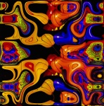 Abstract Pac Man Background