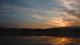 August Dawn In Northern Sweden