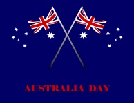 Australia Day Flags Background