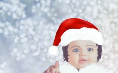 Baby, Christmas, Kid, Santa, Cute,