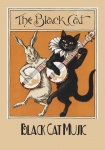 Black Cat Remix Vintage Poster