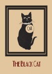 Black Cat Remix Vintage Poster