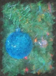 Blue Christmas Tree Ornament