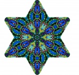 Blue Mandala Star