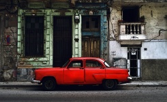 Car Vintage Red Art