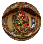 Christmas Tree Glass Globe PNG