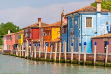 Colorful Buildings In Italy