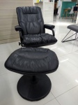 Comfy Black Leather Swivel Chair