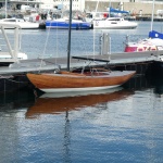 Wooden Hull Of A Sailboat