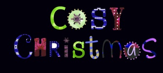 Cosy Christmas Black Background