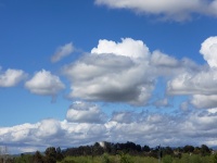 Cumulus Clouds Landscape