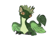 Cutie Pie Baby Green Dragon