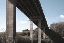 Below A Highway Bridge