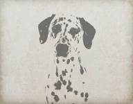 Dog Art Vintage Background