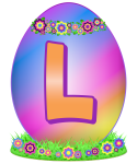 Easter Egg Letter L