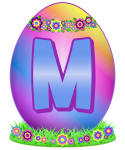 Easter Egg Letter M
