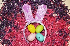 Easter Eggs And Bunny Ears