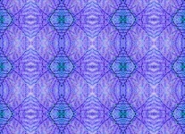 Fern Repeat Pattern In Purple