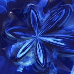 Flower Abstract Blue