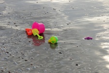 Forgotten Toys On The Beach