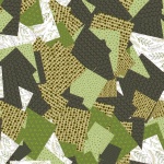 Green Collage Square Paper