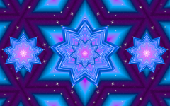 Kaleidoscope Snowflake Background