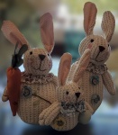 Knitted Bunnies Easter
