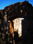 Opening Of Door In Ruined Fort Wall