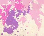 Paint Splats Purple, Pink