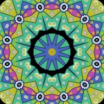 Pattern Mandala With Flowers